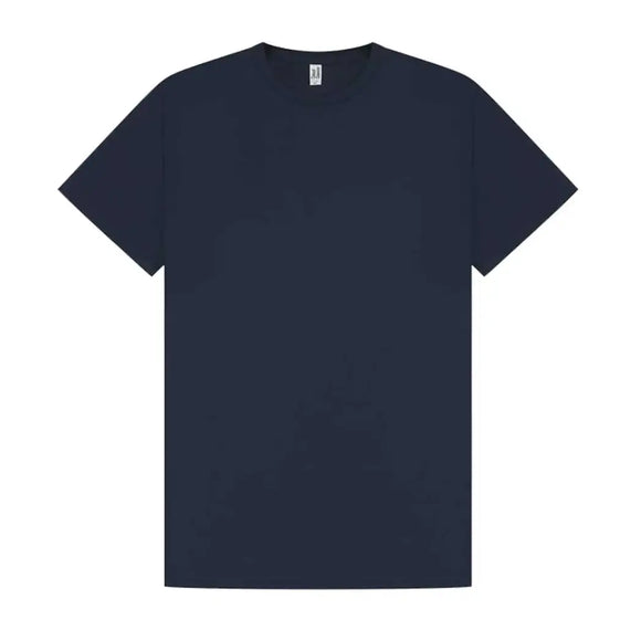 Promo Tech T-Shirt in navy blue against a white background