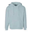 Build your Brand Basic Oversize Hoodie - BB006 in ocean blue against a white background