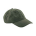 Beechfield Dad Cap - B653 in olive green on a white background