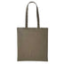 An olive green long handle tote bag made of cotton, displayed against a white background. Nutshell Cotton Shopper - RL100
