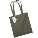 Olive green Beechfield EarthAware® Organic Bag For Life - W801 tote bag on a white background