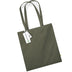 Olive green Beechfield EarthAware® Organic Bag For Life - W801 tote bag on a white background