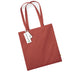 Orange rust Beechfield EarthAware® Organic Bag For Life - W801 tote bag on a white background