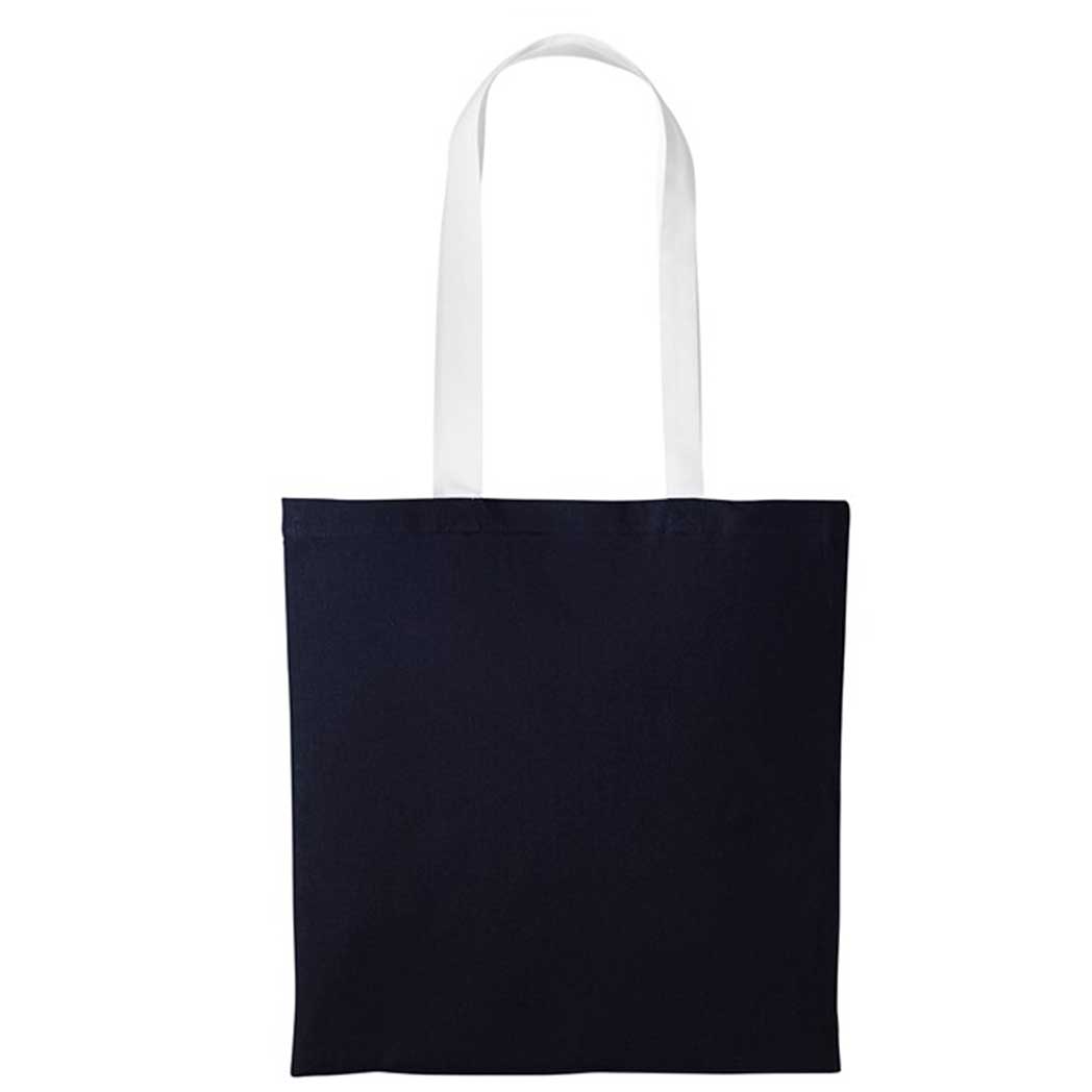 Buy oxford-navy-white Varsity Cotton Shopper - RL150