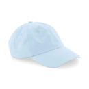 Beechfield Dad Cap - B653 in pastel blue on a white background