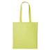 A pastel lemon long handle tote bag made of cotton, displayed against a white background. Nutshell Cotton Shopper - RL100
