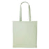 A pastel mint long handle tote bag made of cotton, displayed against a white background. Nutshell Cotton Shopper - RL100