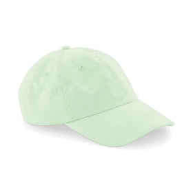 Beechfield Dad Cap - B653 in pastel mint on a white background