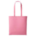 A pastel pink long handle tote bag made of cotton, displayed against a white background. Nutshell Cotton Shopper - RL100