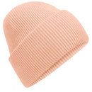 Beechfield Classic Engineered Deep-Cuffed Beanie - B385R in peach on a white background