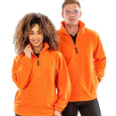 Two people wearing orange Polartherm™ Jackets - RE36 on a white background