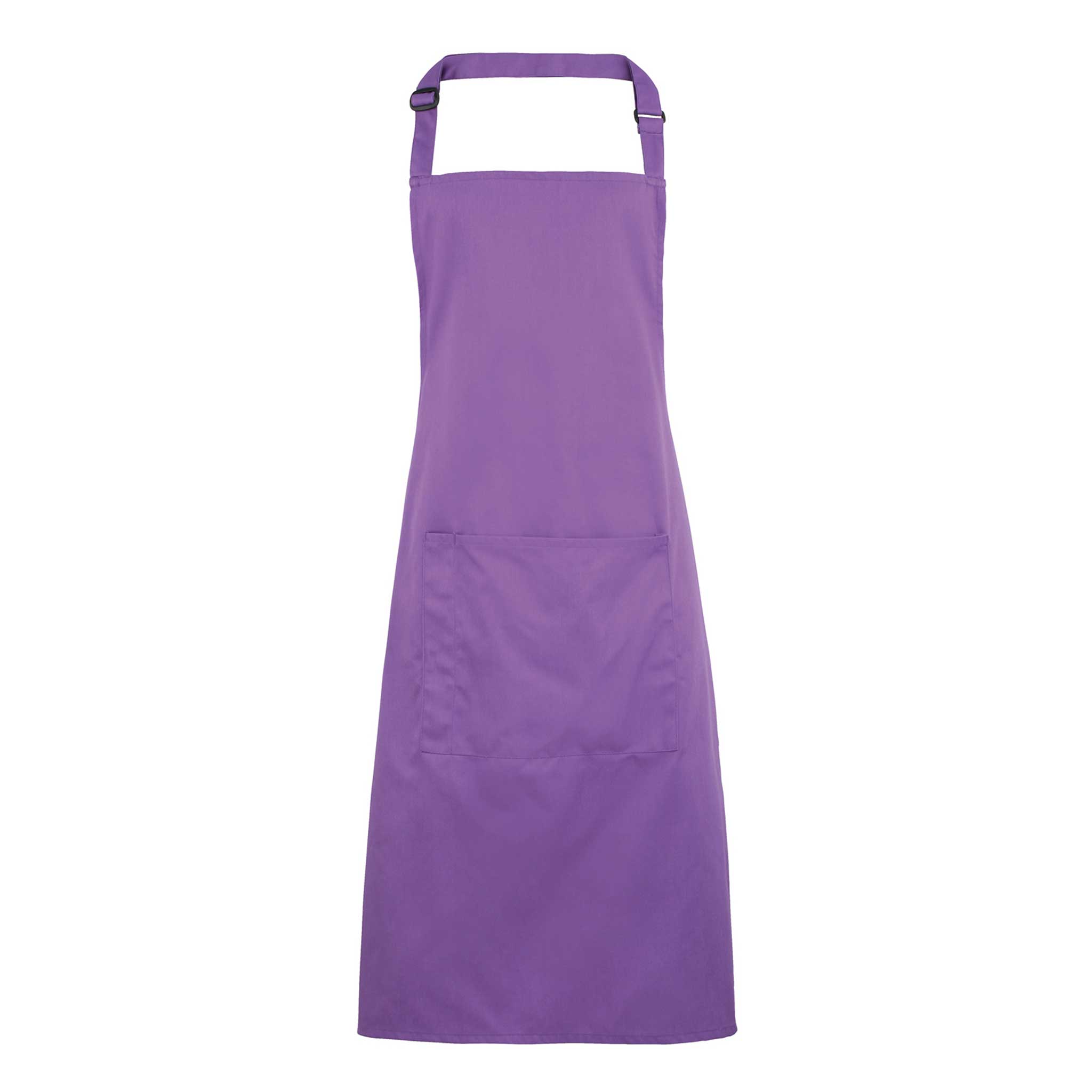 Buy rich-violet Colours Bib Apron with Pocket - PR154