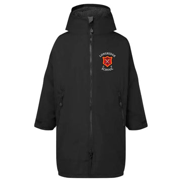 Black Robe for Longridge C of E Primary School with school crest printed to the left chest area.