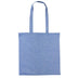 Nutshell Recycled Cotton Shopper - RL600 Royal Blue marl tote bag on a white background