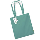 Sage green Beechfield EarthAware® Organic Bag For Life - W801 tote bag on a white background