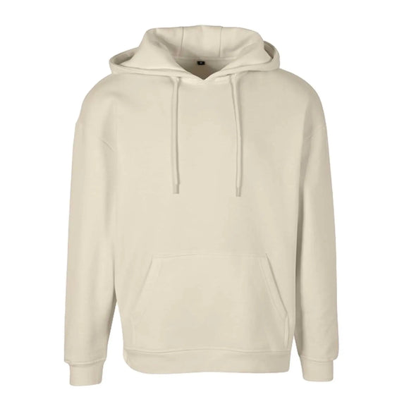 Build your Brand Basic Oversize Hoodie - BB006 in sand against a white background
