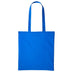 A sapphire blue long handle tote bag made of cotton, displayed against a white background. Nutshell Cotton Shopper - RL100