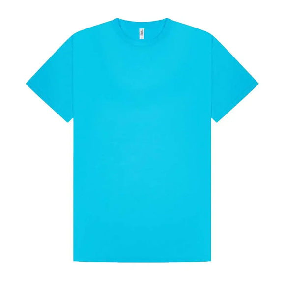 Promo Tech T-Shirt in sapphire blue against a white background