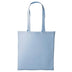 A sky blue long handle tote bag made of cotton, displayed against a white background. Nutshell Cotton Shopper - RL100