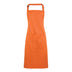 A terracotta bib apron with a neck strap and front pocket, displayed on a plain background. Colours Bib Apron with Pocket - PR154