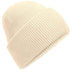Beechfield Classic Engineered Deep-Cuffed Beanie - B385R in vanilla on a white background