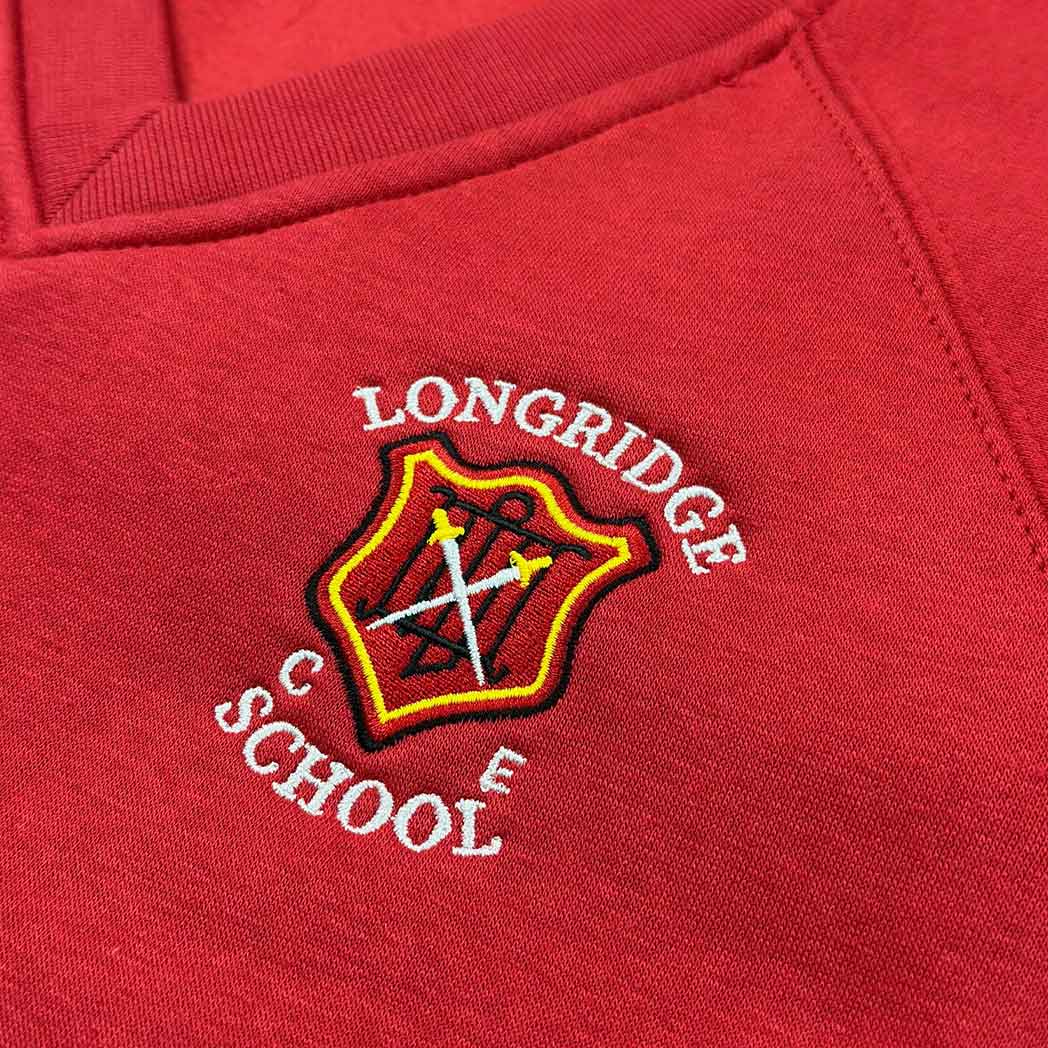Longridge C of E School V-Neck Sweatshirt - 0
