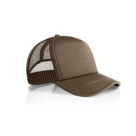 AS Colour Frame Foam Trucker Cap - 1161 in walnut brown on a white background