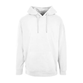 Build your Brand Basic Oversize Hoodie - BB006 in white against a white background