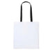 Nutshell Varsity Cotton Shopper - RL150 in white with black handles against a white background