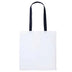 Nutshell Varsity Cotton Shopper - RL150 in white with oxford navy handles against a white background