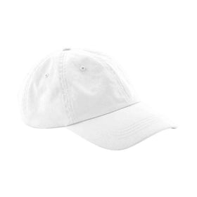 Beechfield Dad Cap - B653 in white on a white background