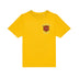 Yellow PE T-Shirt for Longridge C of E Primary School with school crest to the left chest area.