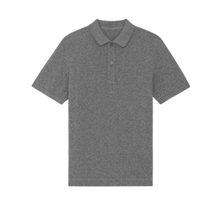 Buy black-heather-mid-grey Prepster Polo Shirt - STPU331