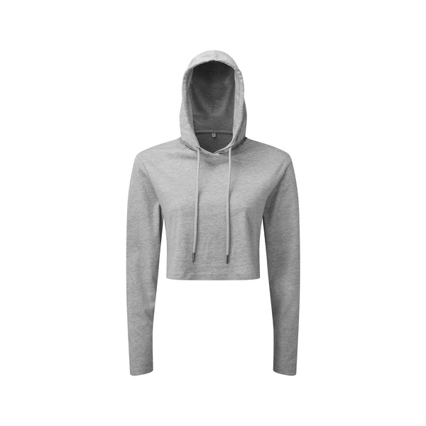 Women's Cropped Hooded Long Sleeve T-Shirt - TR088