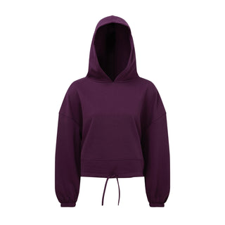 Buy mulberry Women&#39;s Cropped Oversize Hoodie - TR085